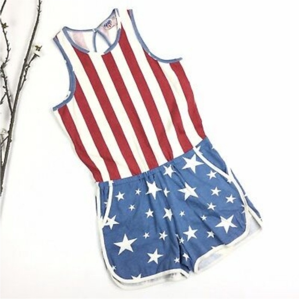 American Flag romper